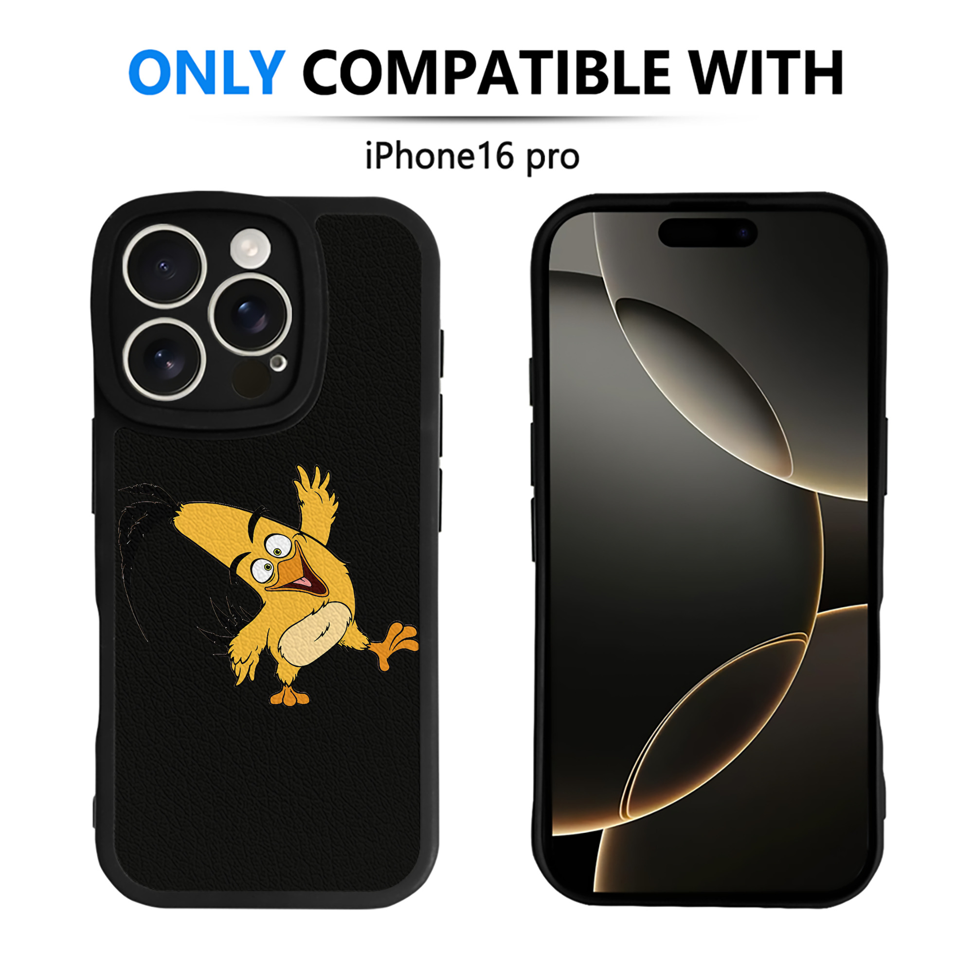 （画像用） Angry Birds アングリーバード 【iPhone 16シリーズ対応】シリコンスマホケース（レザー調） 材質：シリコン